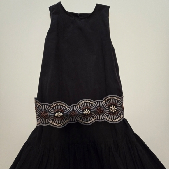 Vanessa Bruno Alais Dress In Black Midi Sleeveless Crew neck Back zipper Size 8 - Picture 5 of 12